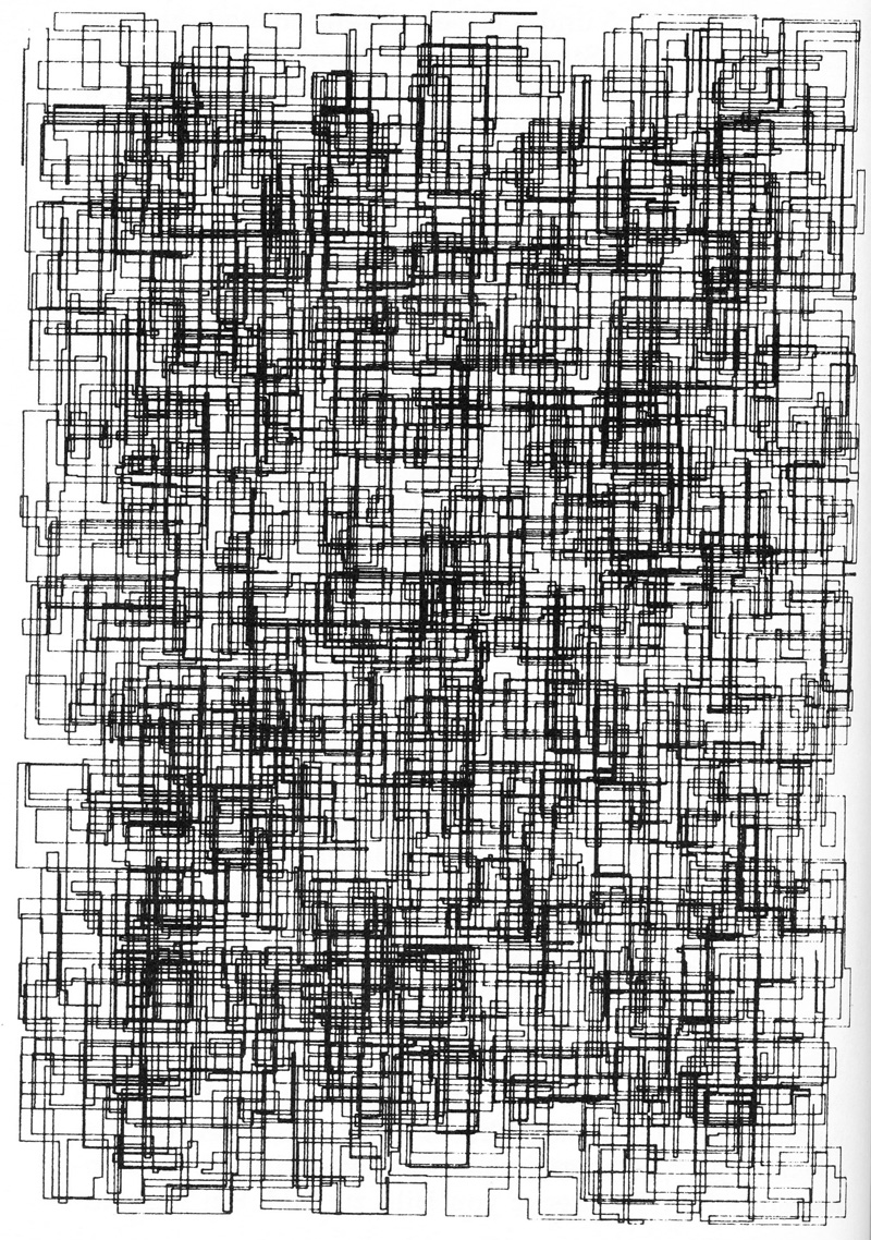Georg Nees: ohne Titel (Mikroinnovation), 1967